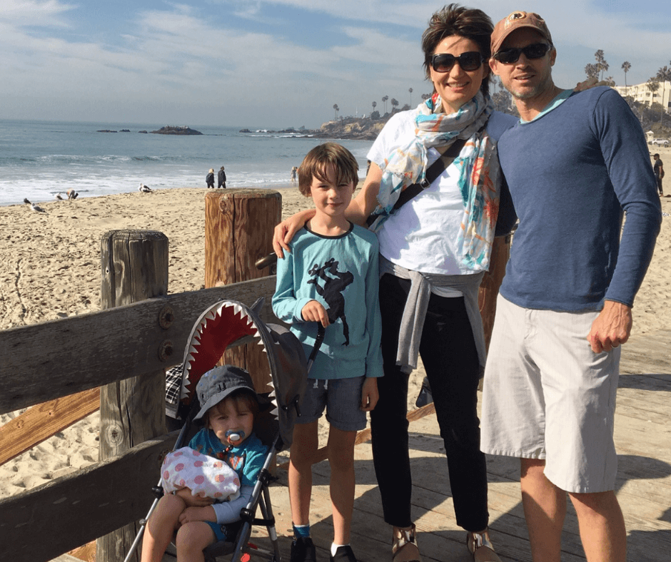 Family photo on Laguna Beach