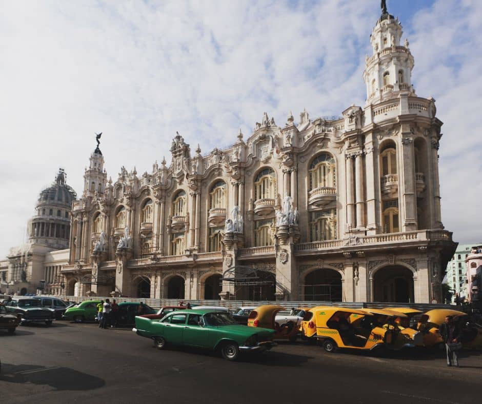 Outside view of the Grand Theater of Havana